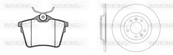 Set frana, frana disc