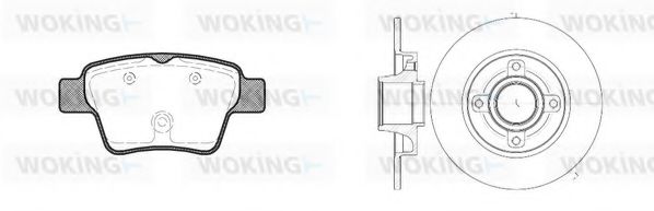810383.00 Set frana, frana disc WOKING 