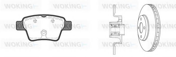 Set frana, frana disc