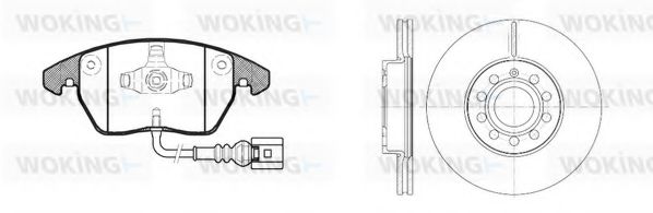Set frana, frana disc