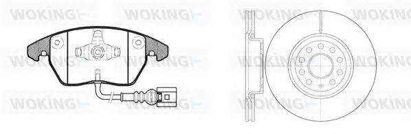811303.02 Set frana, frana disc WOKING 