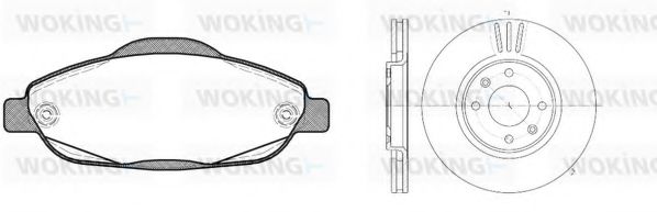 812233.00 Set frana, frana disc WOKING 