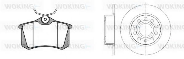 Set frana, frana disc
