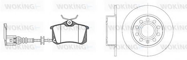 Set frana, frana disc