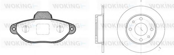 85143.00 Set frana, frana disc WOKING 