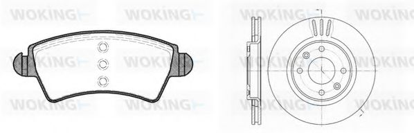 86263.01 Set frana, frana disc WOKING 