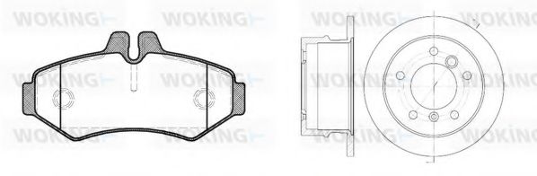 Set frana, frana disc
