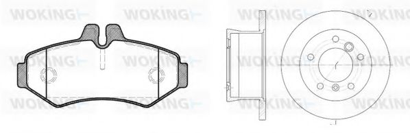 86333.01 Set frana, frana disc WOKING 
