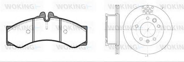 87143.00 Set frana, frana disc WOKING 