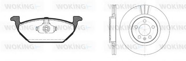 87333.04 Set frana, frana disc WOKING 