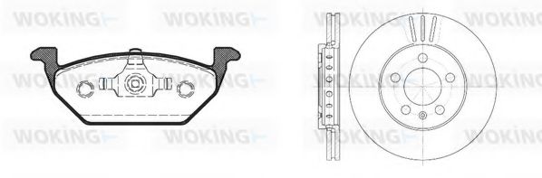Set frana, frana disc