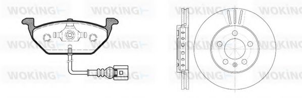 Set frana, frana disc