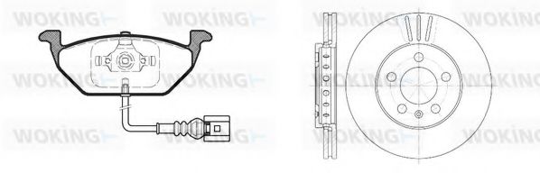 87333.10 Set frana, frana disc WOKING 