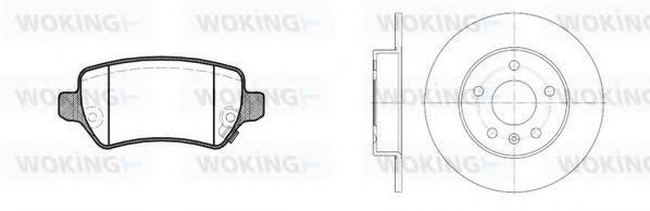 Set frana, frana disc
