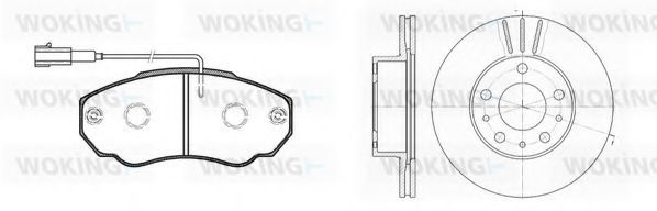 Set frana, frana disc