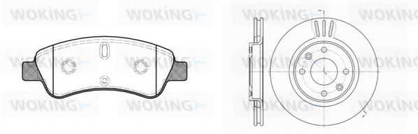 Set frana, frana disc