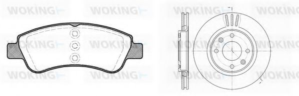 89403.01 Set frana, frana disc WOKING 