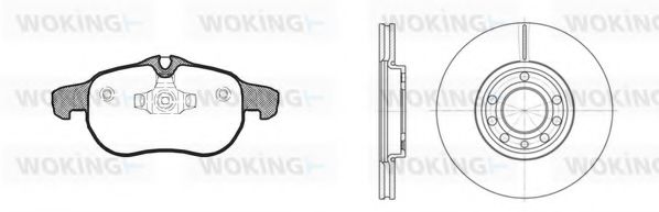 89883.00 Set frana, frana disc WOKING 