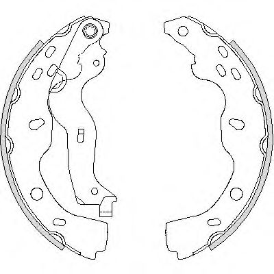 Z4227.00 Set saboti frana WOKING 