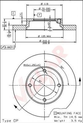 Disc frana