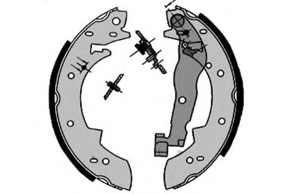 7087RP Set saboti frana, frana de mana RAICAM 