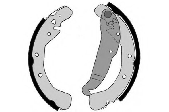 7516RP Set saboti frana, frana de mana RAICAM 