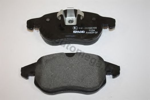 1016050088 set placute frana,frana disc AUTOMEGA 