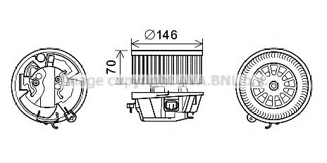 CN8296 Electromotor, ventilatie interioara PRASCO 