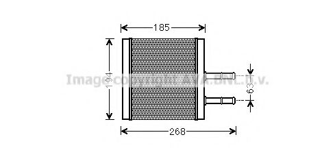 CT6042 Schimbator caldura, incalzire habitaclu PRASCO 