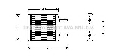 DWA6024 Schimbator caldura, incalzire habitaclu PRASCO 