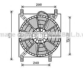 FT7580 Ventilator, radiator PRASCO 