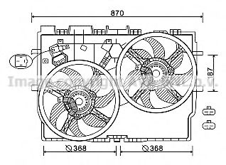 FT7585 Ventilator, radiator PRASCO 