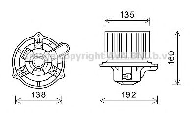 HY8553 Electromotor, ventilatie interioara PRASCO 