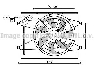 KA7523 Ventilator, radiator PRASCO 