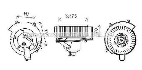 Electromotor, ventilatie interioara