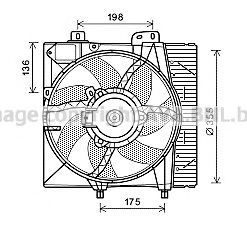 PE7550 Ventilator, radiator PRASCO 