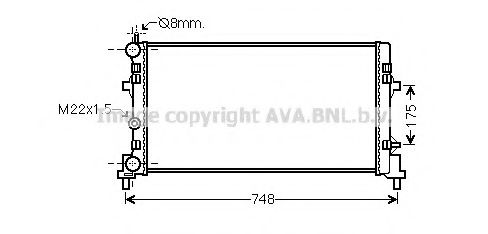 ST2037 Radiator, racire motor PRASCO 