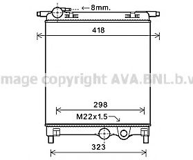 VW2325 Radiator, racire motor PRASCO 