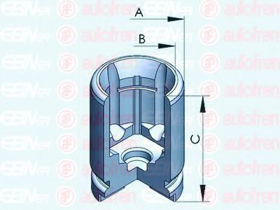 D025233 Piston, etrier frana AUTOFREN SEINSA 