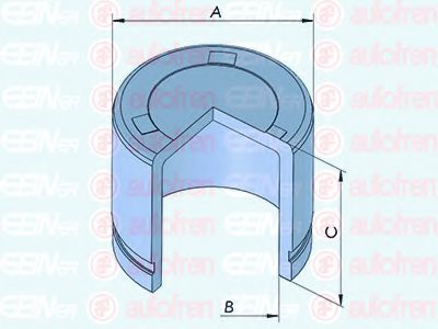 Piston, etrier frana