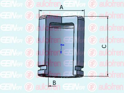 D025440 Piston, etrier frana AUTOFREN SEINSA 