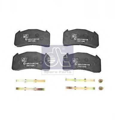 set placute frana,frana disc 2