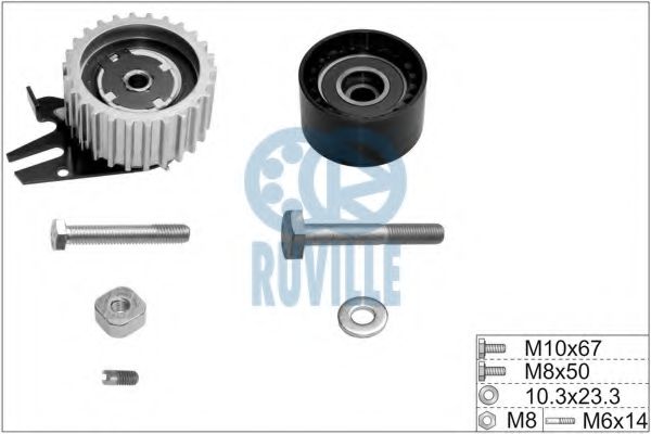 5603650 Set role, curea dintata RUVILLE 