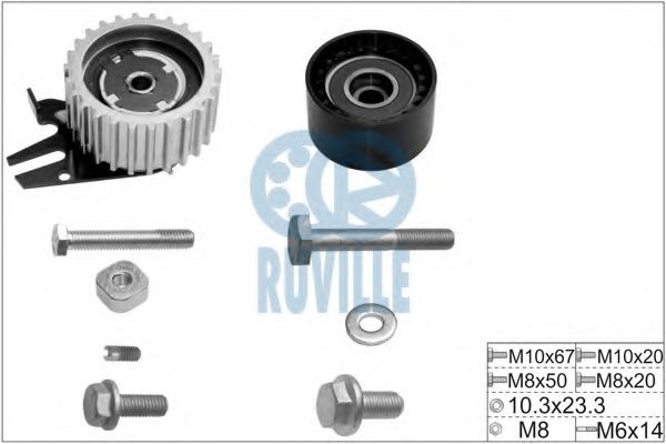 5603651 Set role, curea dintata RUVILLE 