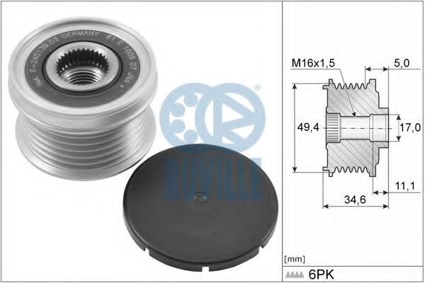 56324 Sistem roata libera, generator RUVILLE 