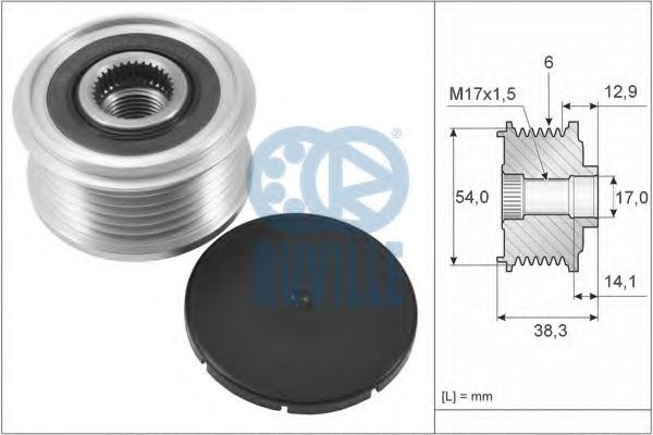 56680 Sistem roata libera, generator RUVILLE 