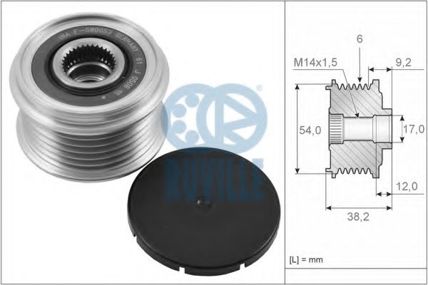 58423 Sistem roata libera, generator RUVILLE 