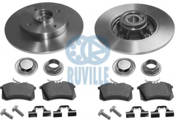6642BD1 Set frana, frana disc RUVILLE 