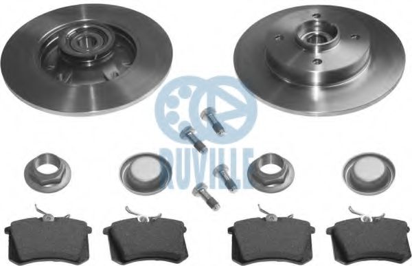 6643BD1 Set frana, frana disc RUVILLE 