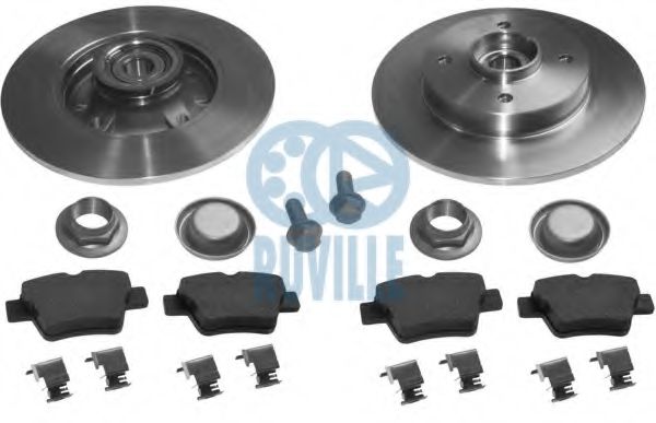 6643BD2 Set frana, frana disc RUVILLE 